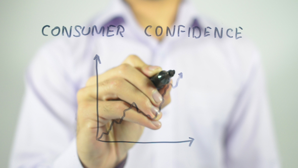 Consumer Confidence, Graph Concept Illustration alt