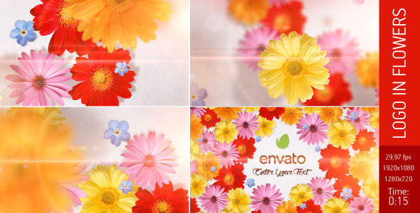 Logo in Flowers - VideoHive 14047802