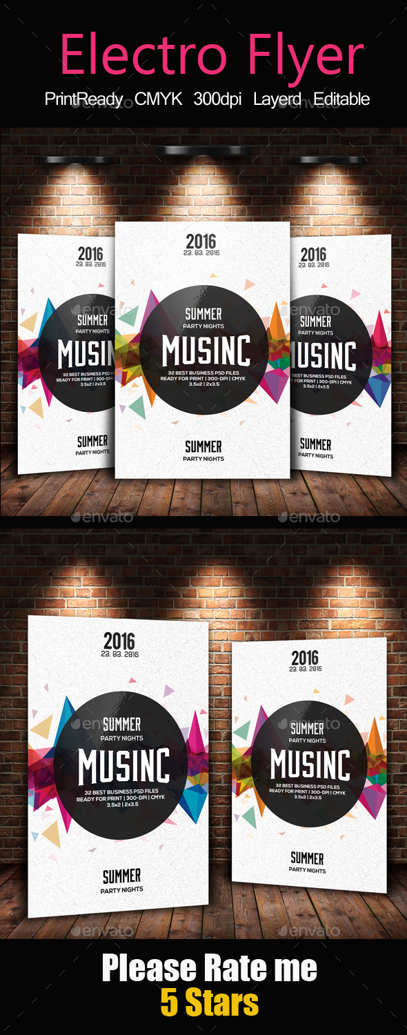 Abstract Flyer Template - Clubs & Parties Events