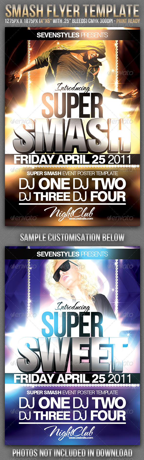 Smash Flyer Template - Clubs & Parties Events