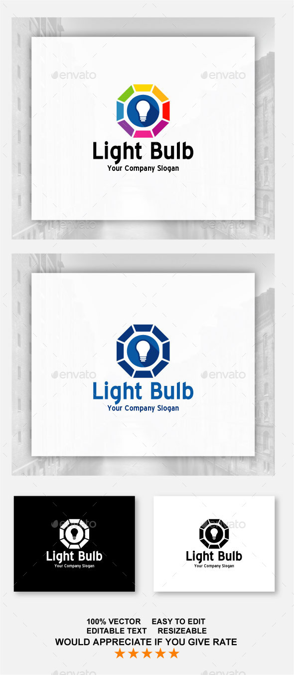 Light Bulb - Abstract Logo Templates