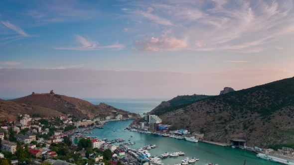 Balaklava Bay View From Above At Sunset alt