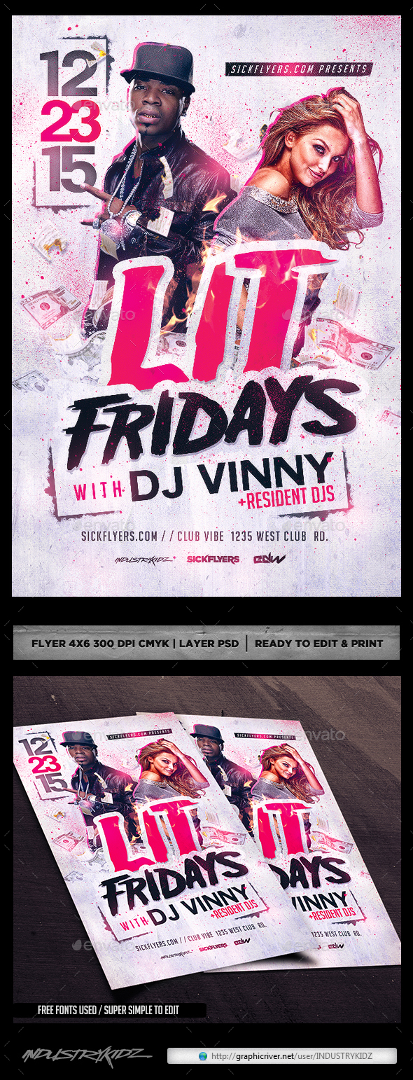 flyer for parties