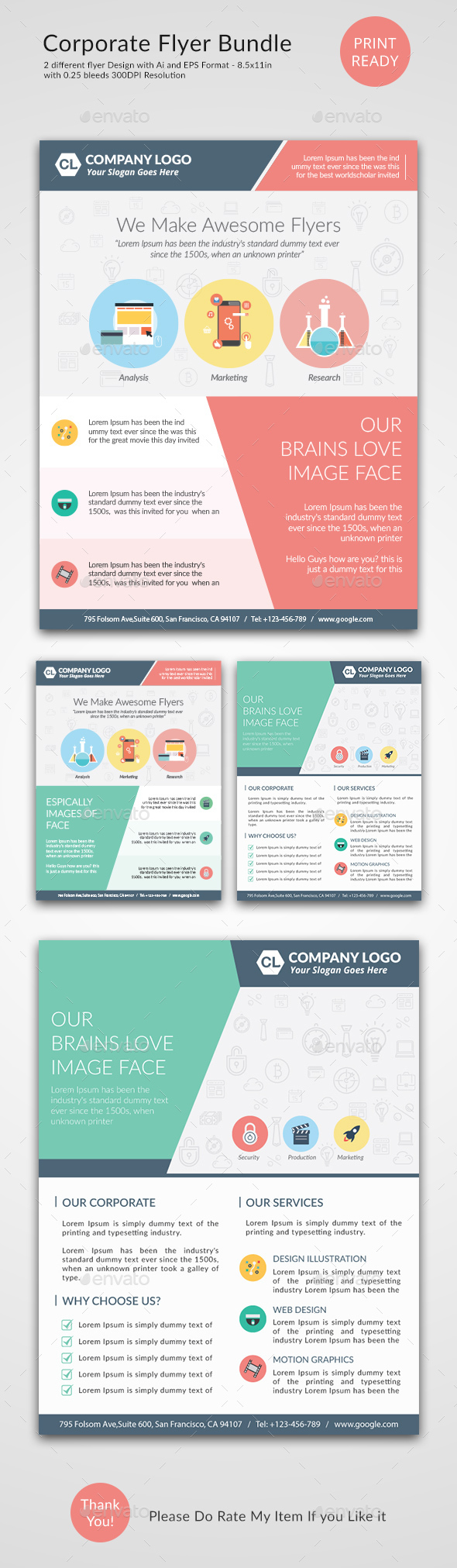 Creative Flyer Template Bundle - Corporate Flyers