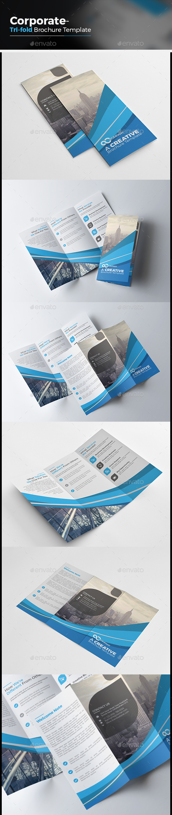Corporate Tri fold Brochure - Corporate Brochures