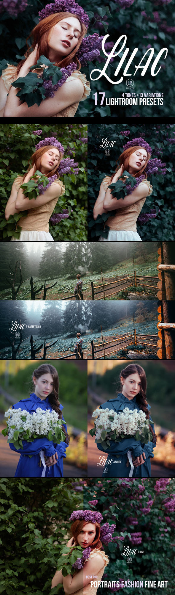 Lilac - 17 Toning Lightroom Presets - Vintage Lightroom Presets