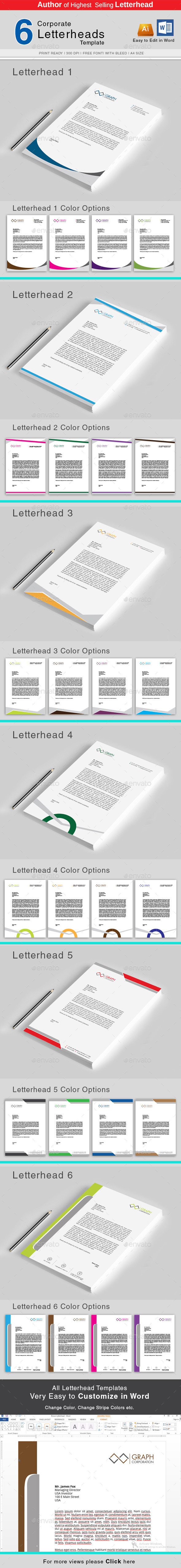Letterhead - Stationery Print Templates