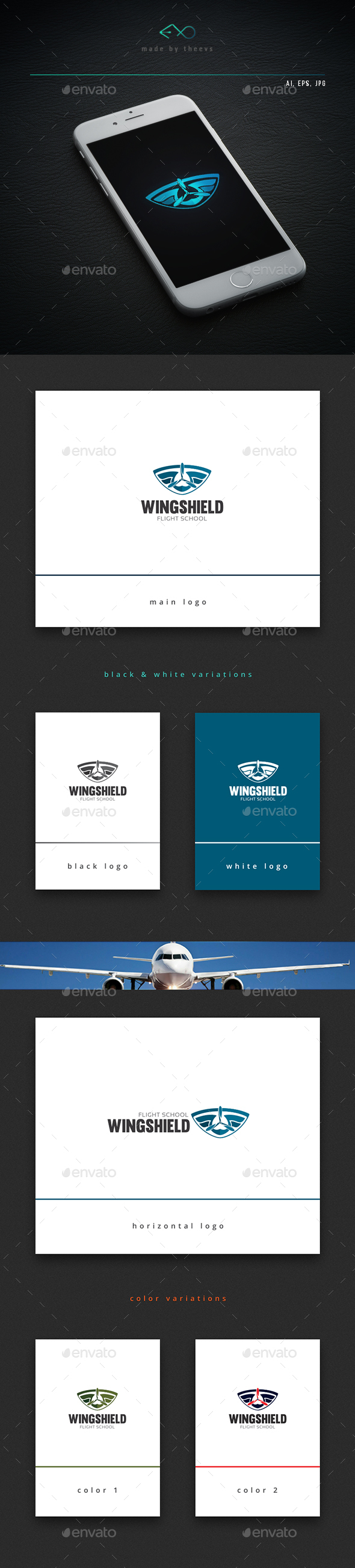 Wingshield - Objects Logo Templates
