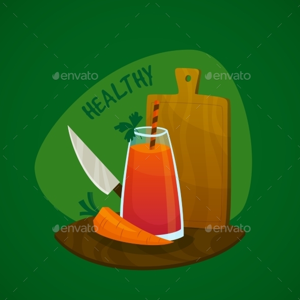 Carrot  Juice Concept