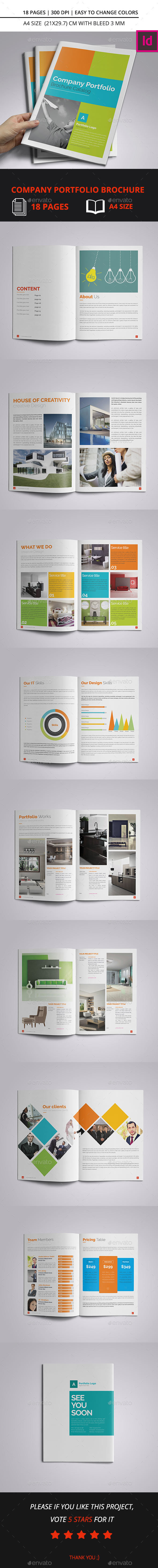 Company Portfolio Brochure Catalog A4 - Corporate Brochures