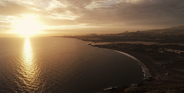 Ocean Sunset Panoramic Landscape alt