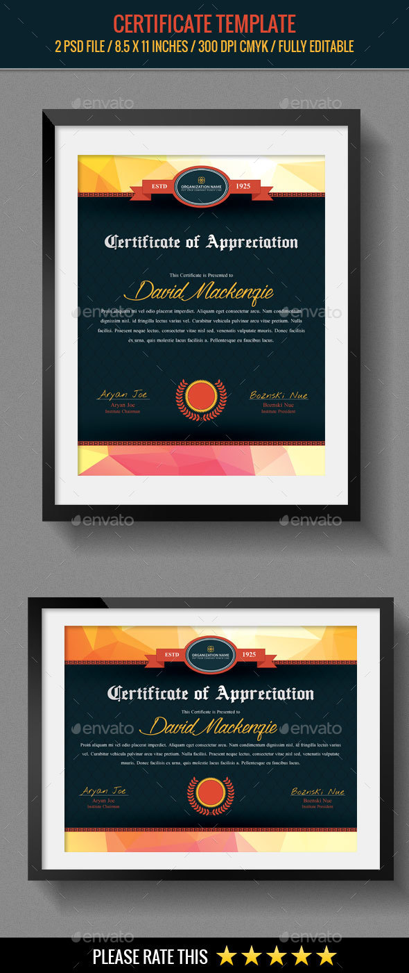 Multipurpose Certificates Template - Certificates Stationery