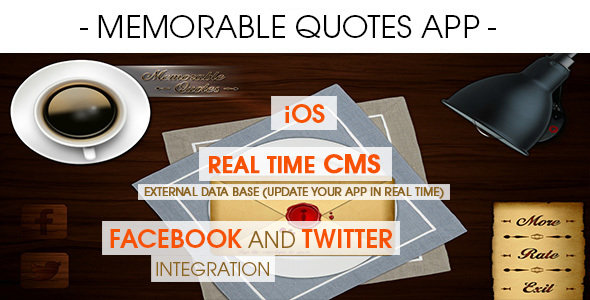 Memorable Quotes App - CodeCanyon 14059795