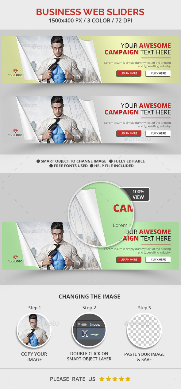 Web Business Sliders - Sliders & Features Web Elements