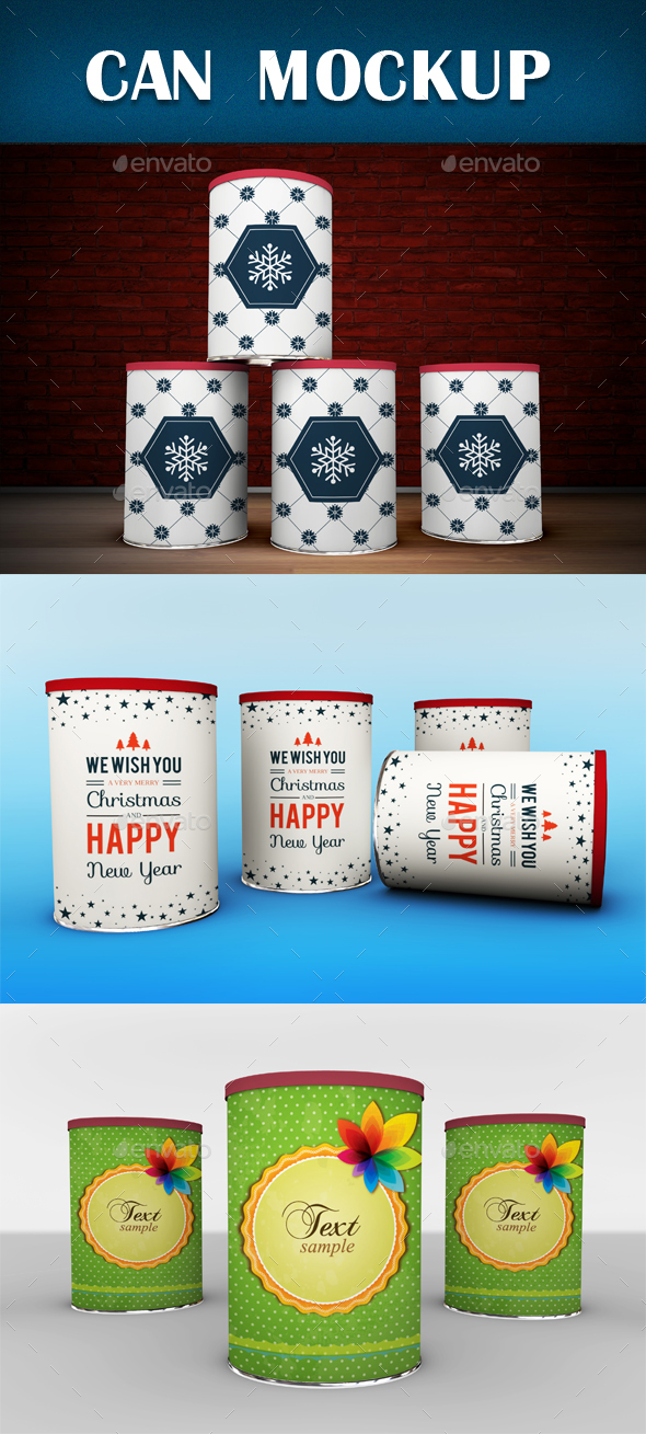 Can Mockup - Miscellaneous Packaging