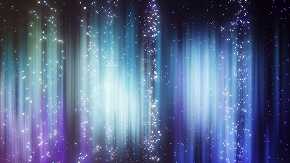 Light Particles with Sparkles and Aurora Borealis  alt