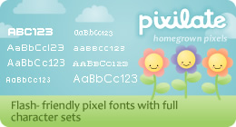pixilate pixel fonts