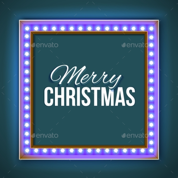 Congratulation To Christmas With Red Lights. - Backgrounds Decorative