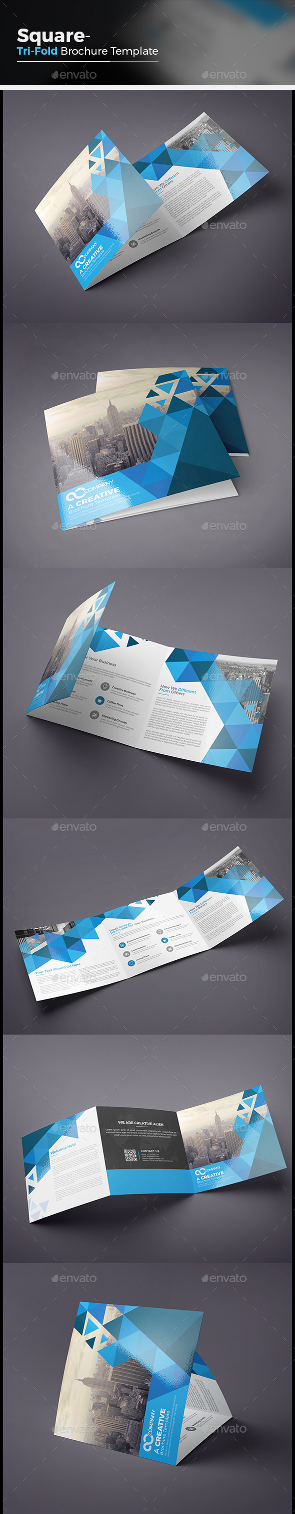 Square Tri-fold Brochure - Corporate Brochures
