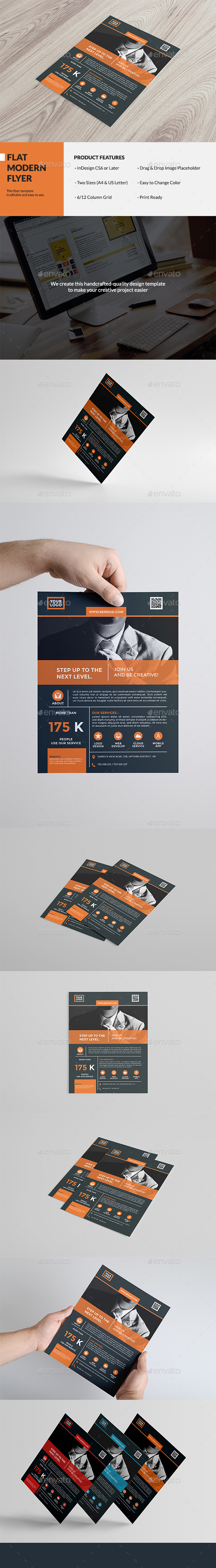 Flat Modern Flyer - Corporate Flyers