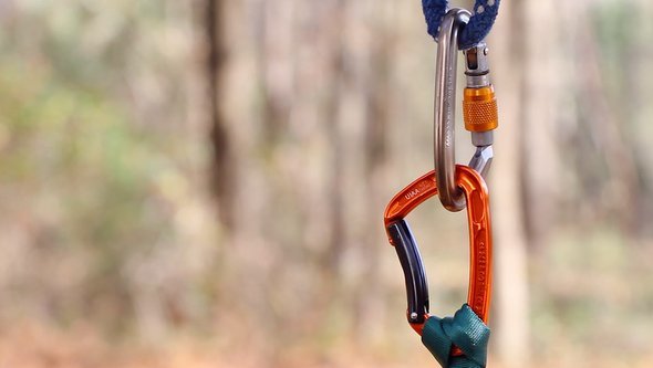 Climbing Carabiners and Rope