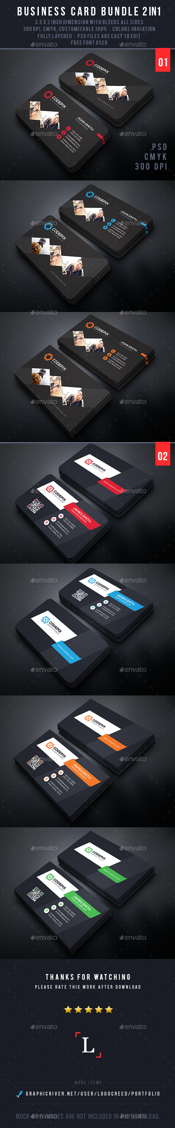 Business Cards Bundle - Business Cards Print Templates