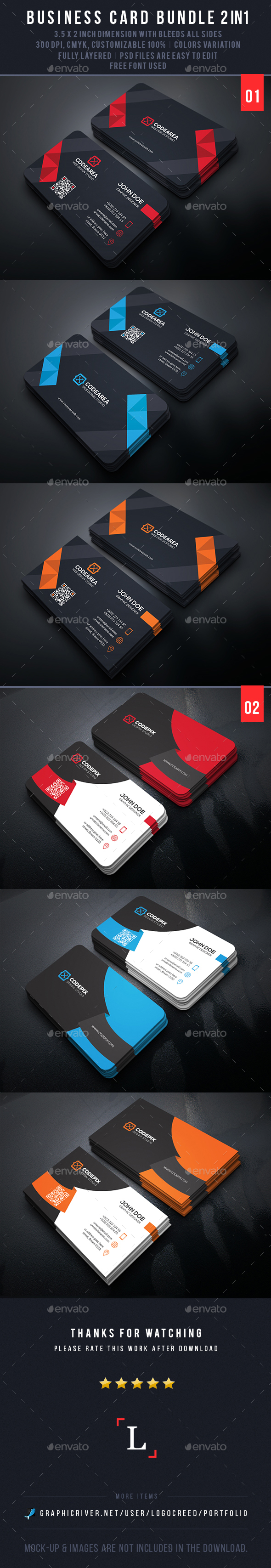 Mega Business Card Bundle - Business Cards Print Templates