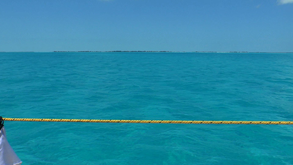 Clear Water of Caribbean Sea near Cayo Largo