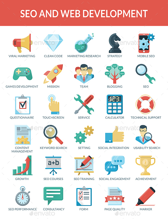 SEO and WEB development - Web Icons