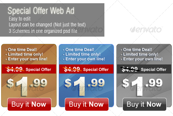 Special Offer Web Banner - Web Elements