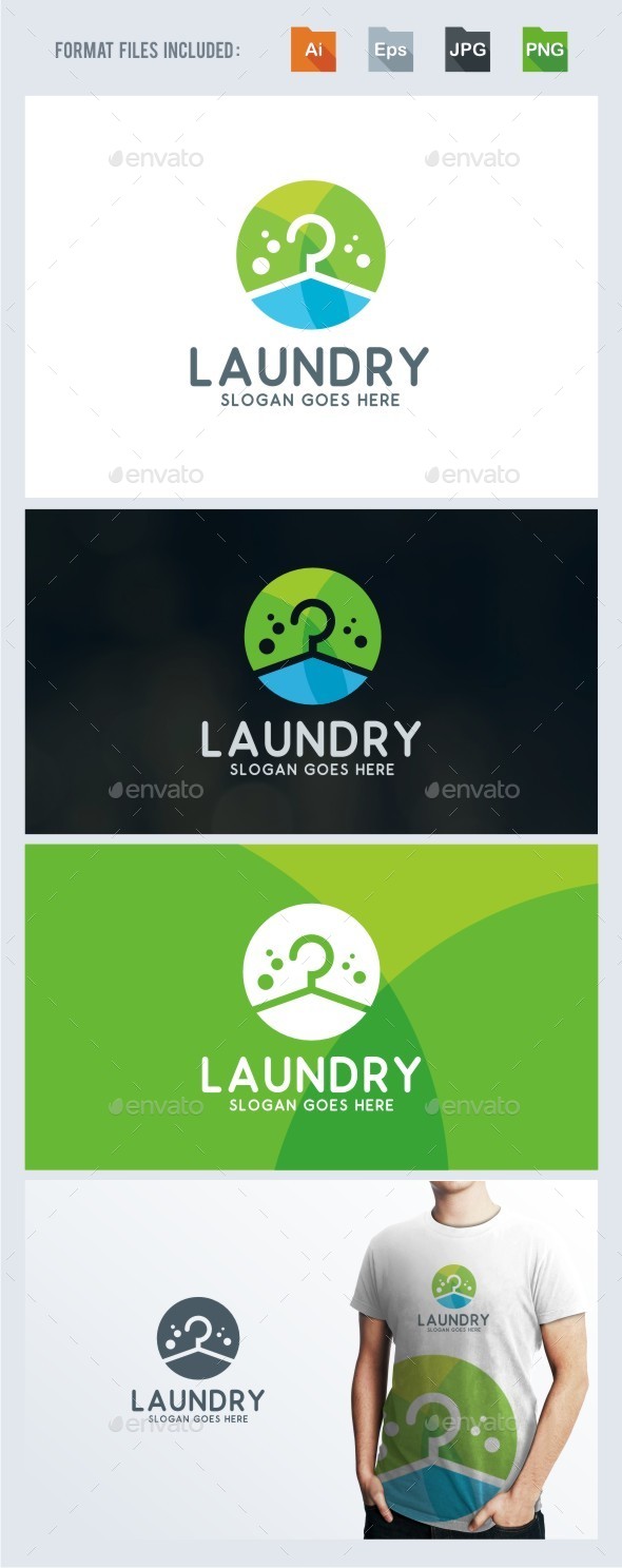 Laundry Logo Template - Symbols Logo Templates