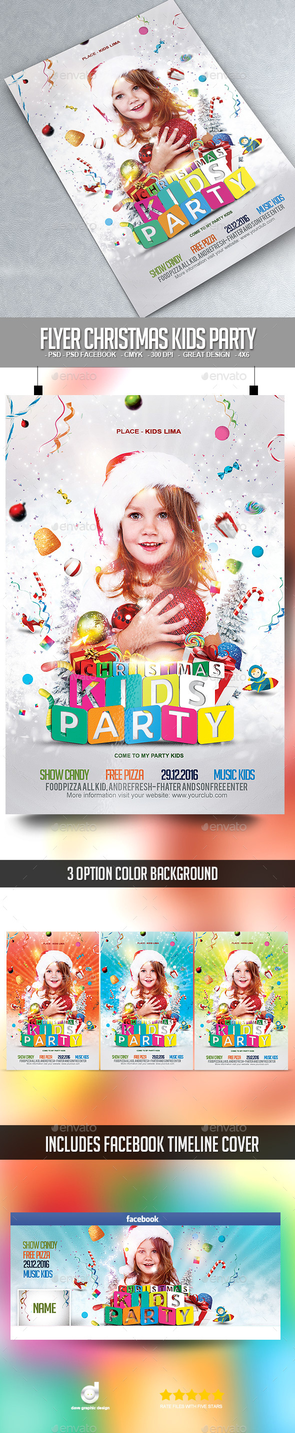 Flyer Christmas Kids Party - Events Flyers