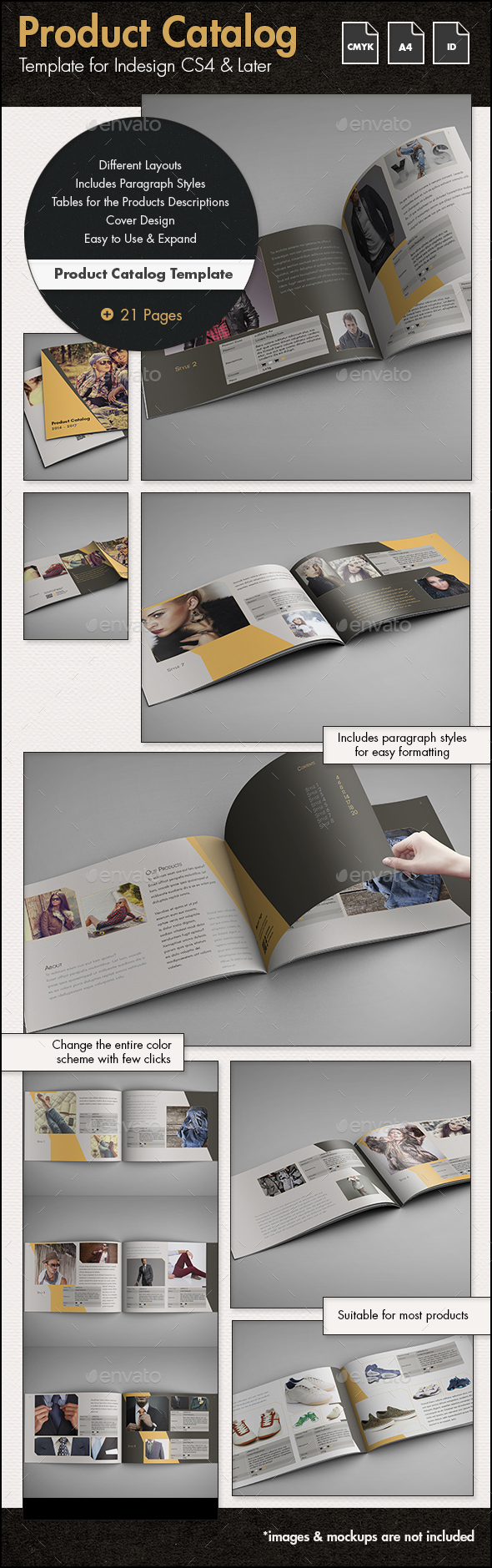 Product Catalog Template - A4 Landscape - Catalogs Brochures