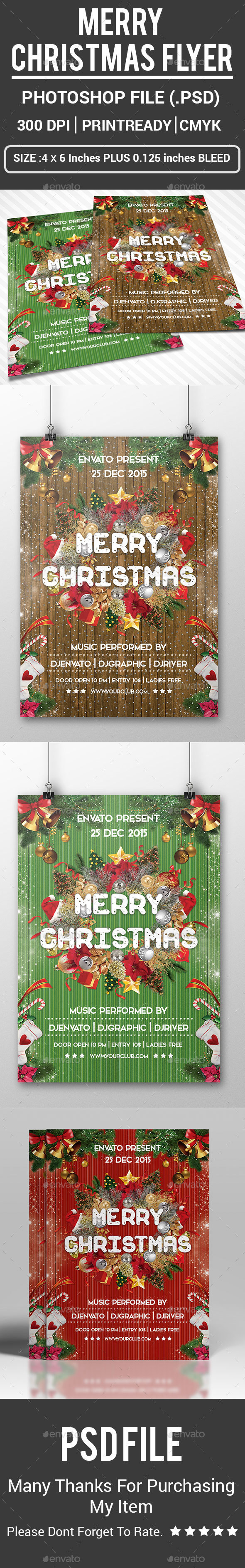 Merry Christmas Flyer - Events Flyers