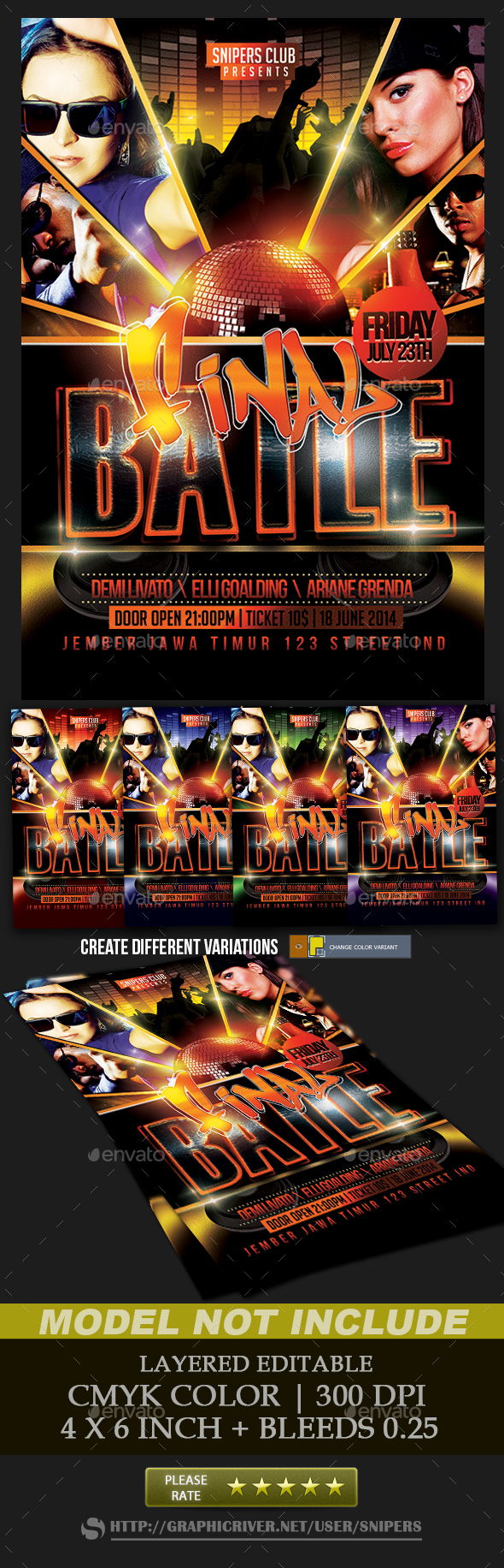 Final Battle Flyer - Events Flyers