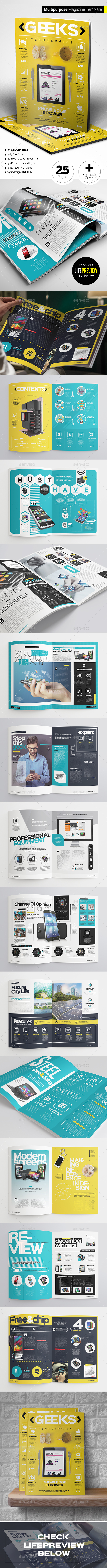 Magazine Template - Magazines Print Templates