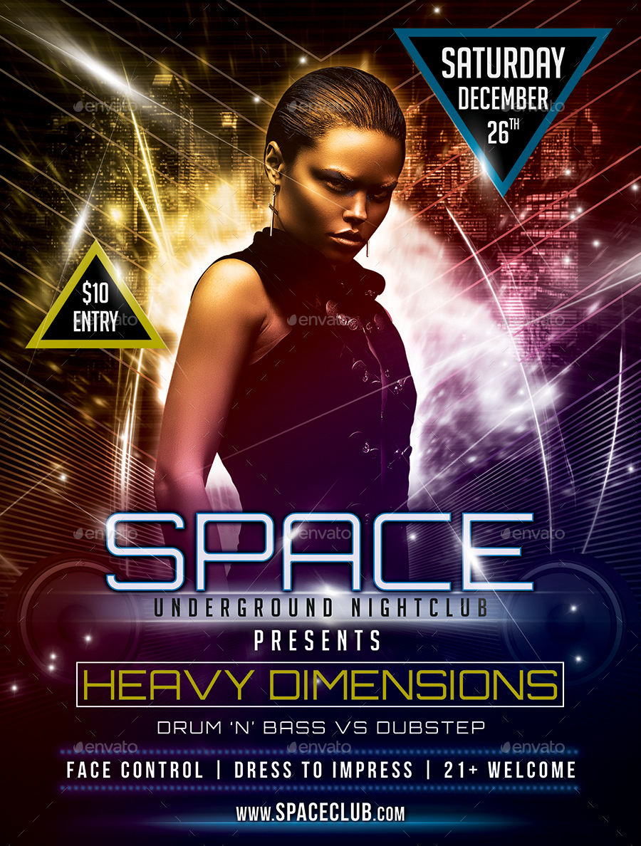flyer bundle space club vol 1 by designroom1229 graphicriver club space flyers