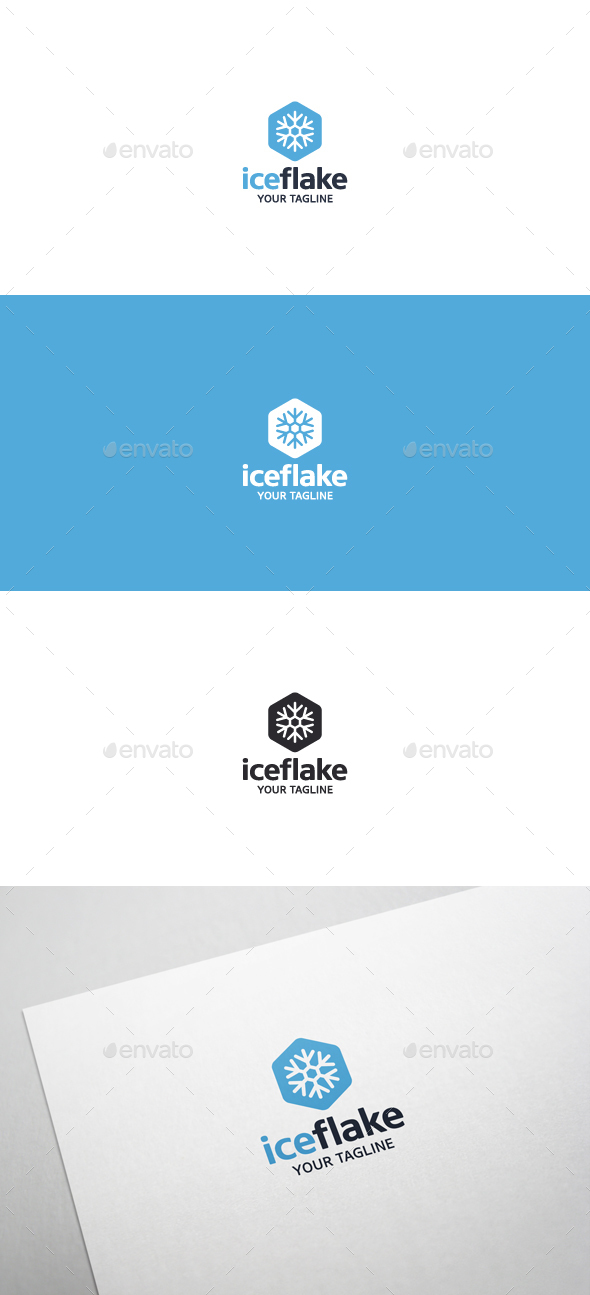 Ice Flake - Logo Template - Symbols Logo Templates