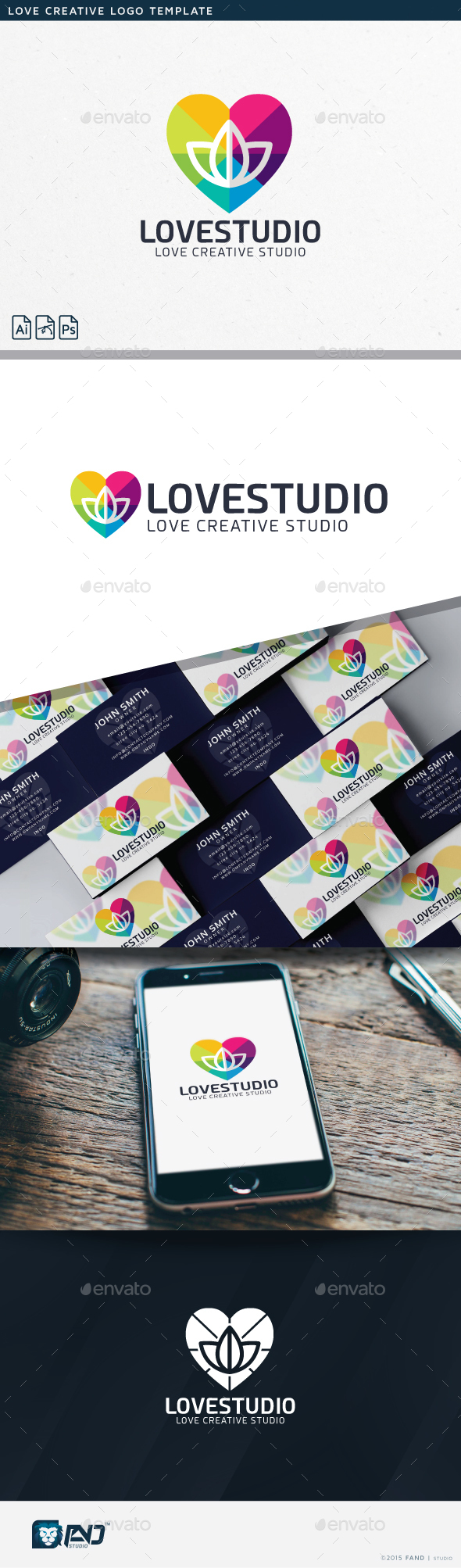 Love Creative Logo - Vector Abstract
