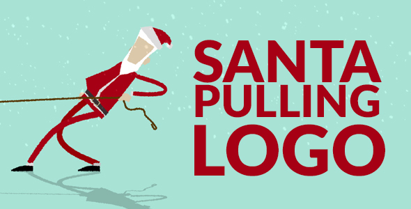 Santa Pulling Logo