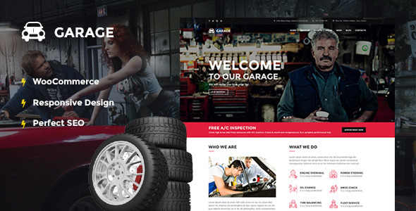 Automotive WordPress Theme - Garage - Business Corporate