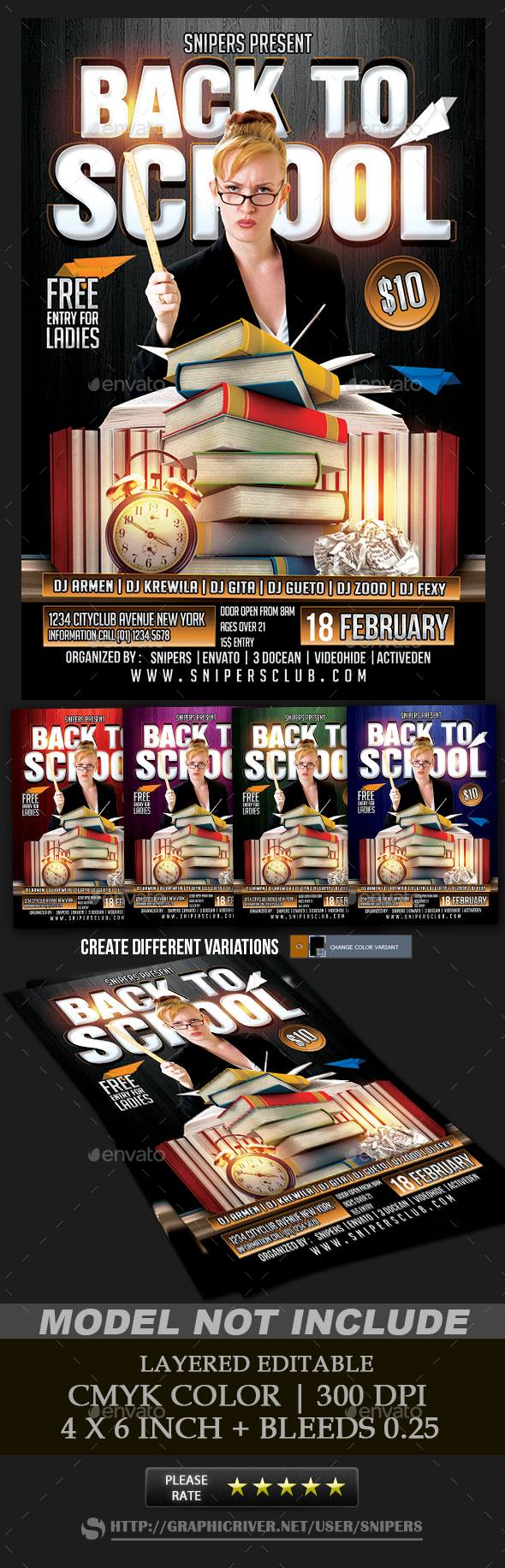 Back To School - Events Flyers
