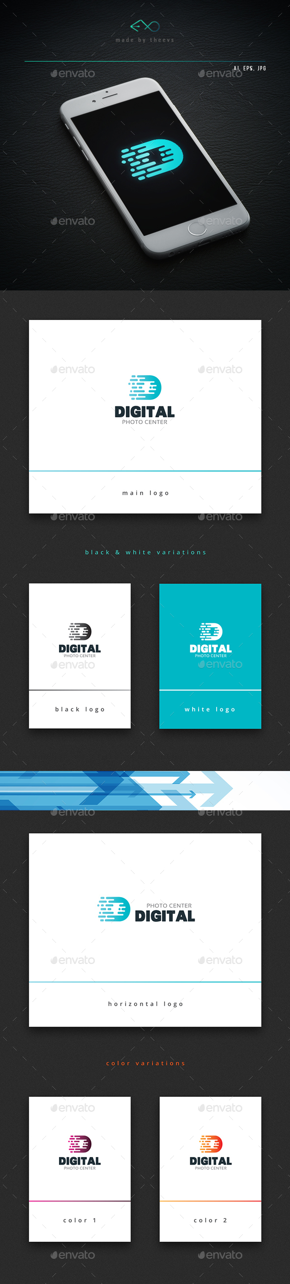 Digital - Letters Logo Templates