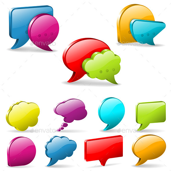 Speech and Thought Bubbles - Communications Technology