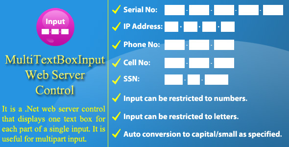 Multi Text Box Input - Web Server Control