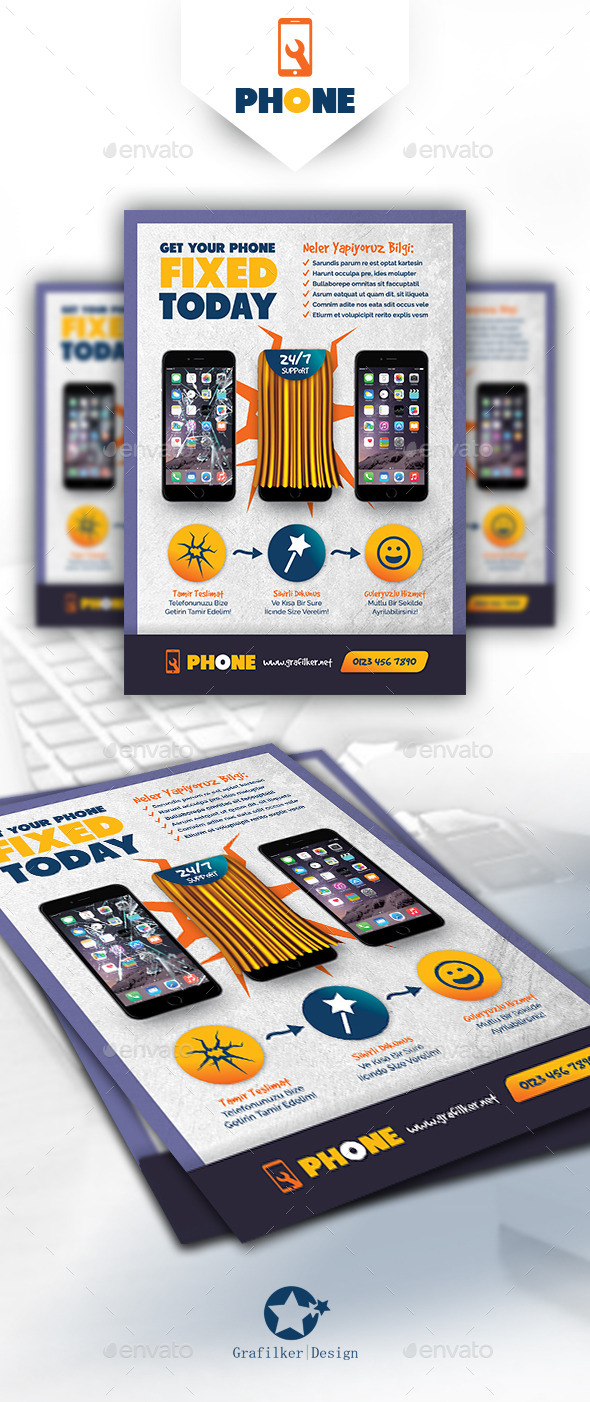 Phone Repair Flyer Templates - Corporate Flyers