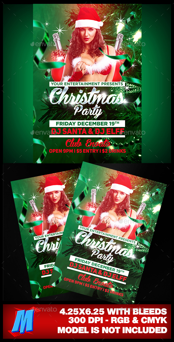 Christmas Party Flyer Template - Clubs & Parties Events