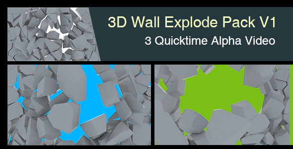 3D Wall Explode Pack V1
