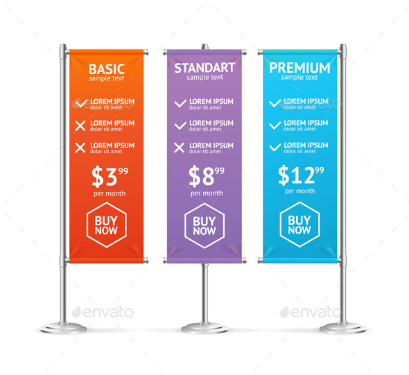 Pricing List. Vector - Business Conceptual