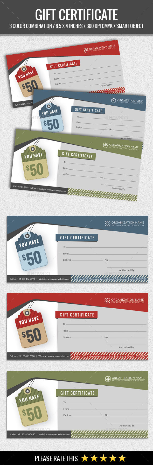 Gift Certificate - Certificates Stationery